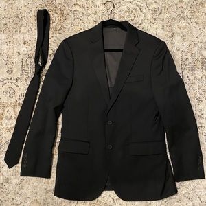 Jos. A Bank Slim Fit Traveler Black Suit Jacket 38R WORN ONCE!